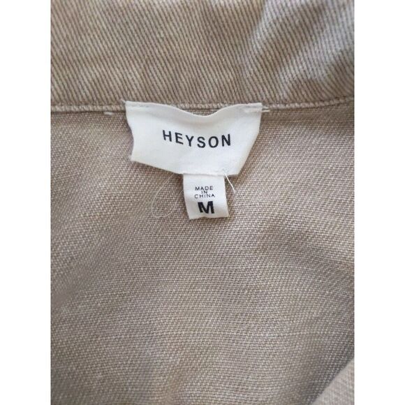 Denim Jean Jacket Western Hippie Fringe Size M - Picture 6 of 8